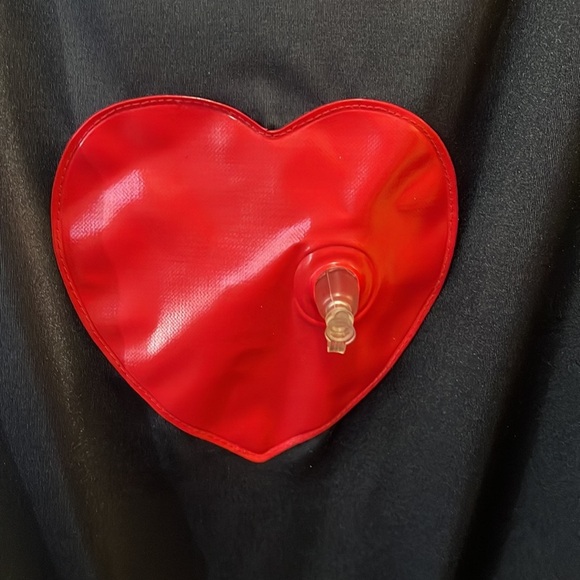 MMoschino Mare Black One Piece Red Inflatable Heart Swimsuit - Picture 3 of 11